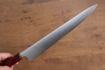 Kei Kobayashi R2/SG2 Sujihiki  270mm Laqué rouge Manipuler - japanny-FR