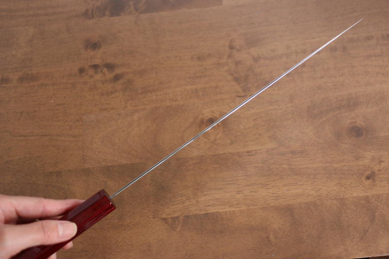 Kei Kobayashi R2/SG2 Sujihiki  270mm Laqué rouge Manipuler - japanny-FR