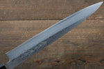 Hideo Kitaoka (Pour les gauchers) Acier Blanc No.2 Damas Yanagiba  240mm Shitan Manipuler - japanny-FR