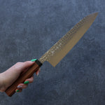 Yu Kurosaki Senko R2/SG2 Martelé Gyuto  210mm Santal rouge Manipuler - japanny-FR