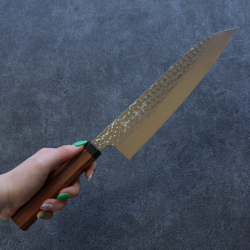 Yu Kurosaki Senko R2/SG2 Martelé Gyuto  210mm Santal rouge Manipuler - japanny-FR