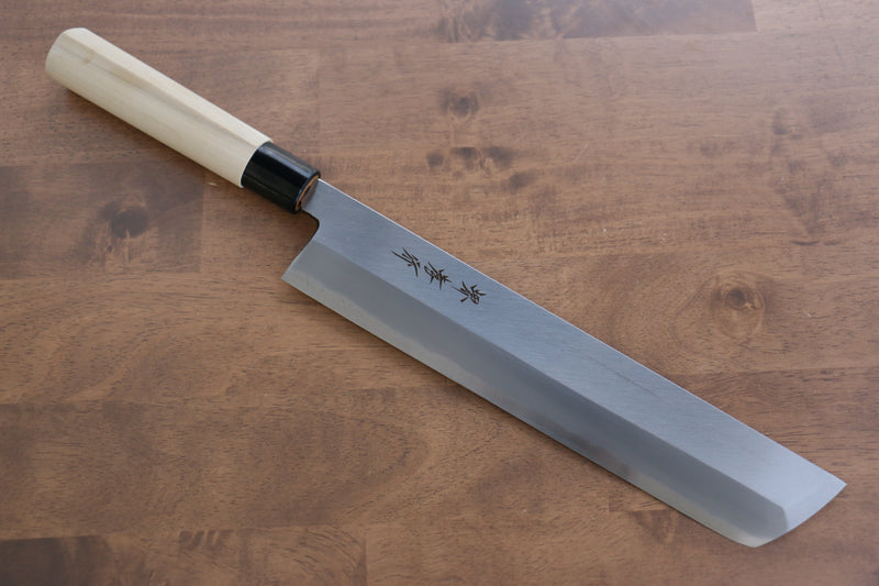 Sakai Takayuki Kasumitogi Acier Blanc Hamokiri  300mm Magnolia Manipuler - japanny-FR