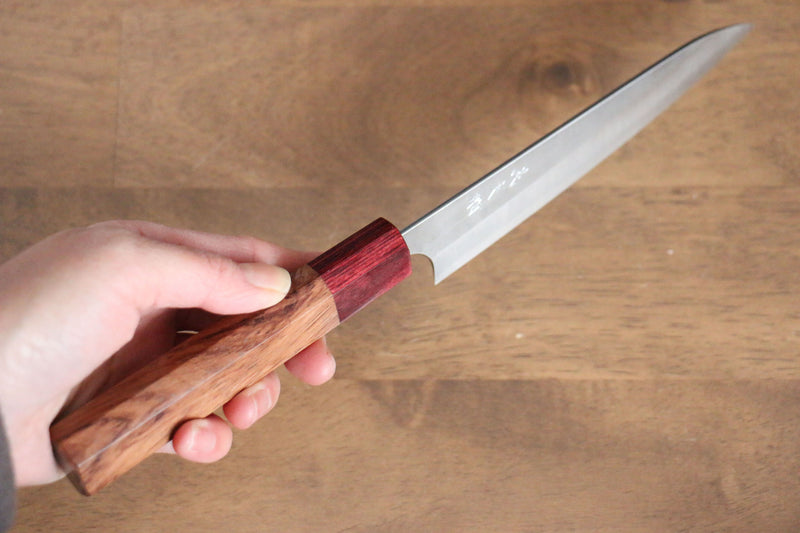 Yoshimi Kato Super Bleu Nashiji Petite-utilité  150mm Honduras rouge Manipuler - japanny-FR
