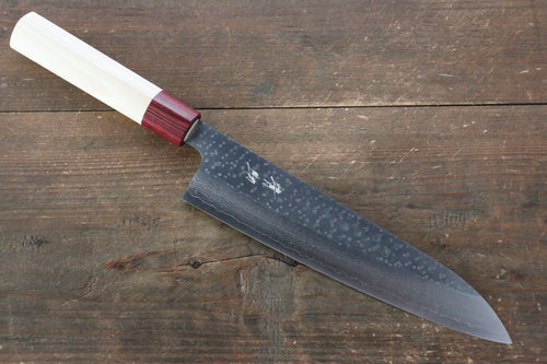 Seisuke VG10 16 couche Damaacus martelé Gyuto  210mm Magnolia Manipuler - japanny-FR