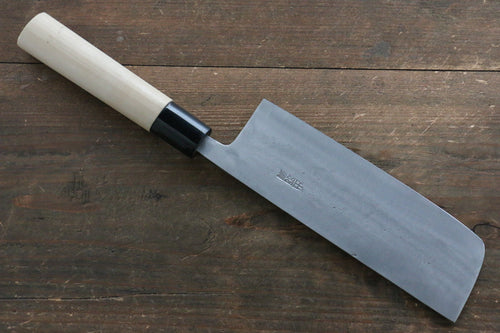 Fujiwara Teruyasu Acier Blanc No.1 Nashiji Nakiri  165mm Magnolia Manipuler - japanny-FR