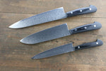 Iseya VG10 G-Series 33 Layer Damascus Japanese Chef's Petty 150mm, Santoku 180mm& Gyuto 210mm Set - japanny-FR