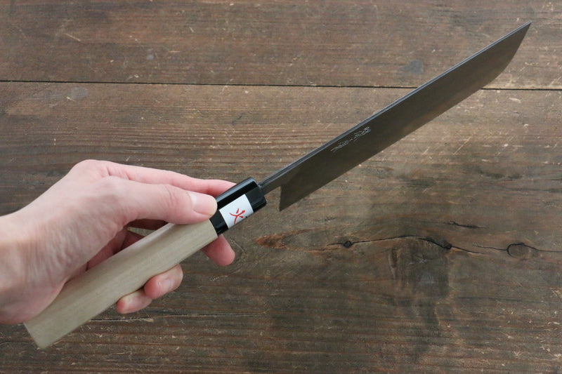 Fujiwara Teruyasu Acier Blanc No.1 Nashiji Nakiri  165mm Magnolia Manipuler - japanny-FR