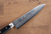 Seisuke AUS10 45 couche Finition miroir Damas Gyuto  180mm Bois de pakka noir Manipuler - japanny-FR