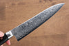 Seisuke AUS10 45 couche Finition miroir Damas Gyuto  180mm Bois de pakka noir Manipuler - japanny-FR