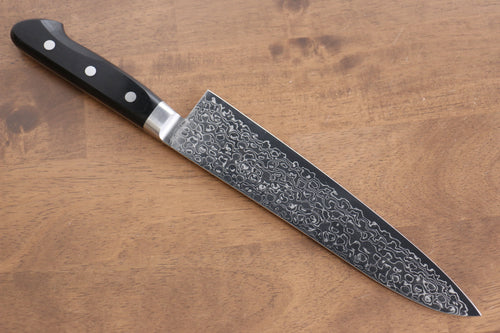 Seisuke AUS10 45 couche Finition miroir Damas Gyuto  210mm Bois de pakka noir Manipuler - japanny-FR