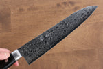 Seisuke AUS10 45 couche Finition miroir Damas Gyuto  210mm Bois de pakka noir Manipuler - japanny-FR