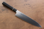 Seisuke Molybdene Gyuto  210mm Bois de pakka noir Manipuler - japanny-FR