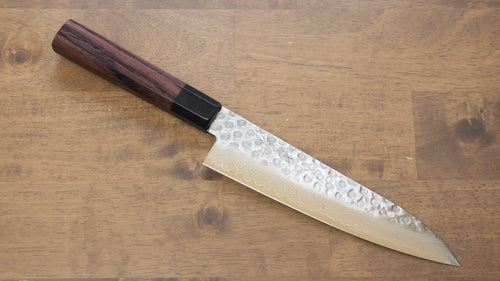 Seisuke AUS10 45 Couche de Damas Gyuto  180mm Shitan Manipuler - japanny-FR