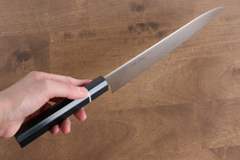 Seisuke Molybdene Gyuto  210mm Bois de pakka noir Manipuler - japanny-FR