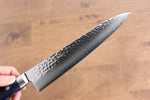 Seisuke VG10 33couche Damaacus martelé Gyuto  210mm Bois de pakka bleu Manipuler - japanny-FR