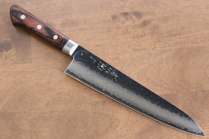 Seisuke VG10 33couche Damaacus martelé Gyuto  210mm Acajou Manipuler - japanny-FR