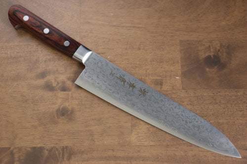 Sakai Takayuki VG10 17 Couche de Damas Finition en miroir Gyuto  210mm Manipuler - japanny-FR