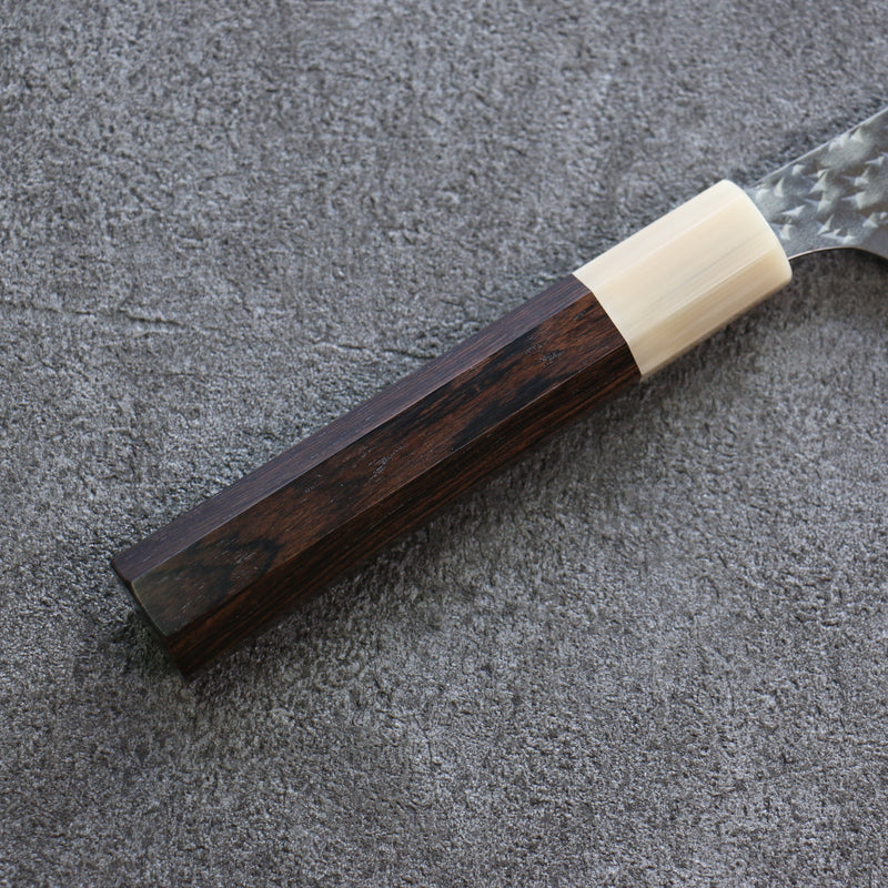 Yu Kurosaki Senko R2/SG2 Martelé Petite-utilité  130mm Bois d'ébène Manipuler - japanny-FR