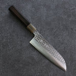 Yu Kurosaki Senko R2/SG2 Martelé Santoku  165mm Bois d'ébène Manipuler - japanny-FR