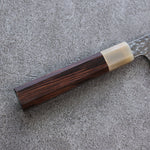 Yu Kurosaki Senko R2/SG2 Martelé Santoku  165mm Bois d'ébène Manipuler - japanny-FR