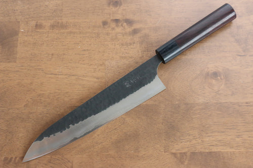 Katsushige Anryu Super Bleu Gyuto  210mm Shitan Manipuler - japanny-FR
