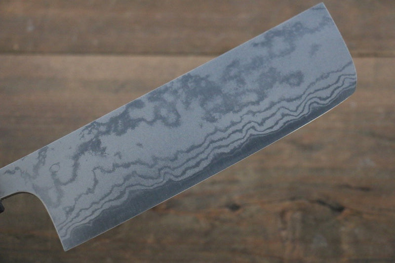 Shungo Ogata Acier Blanc No.2 Damas Migaki Terminé Nakiri  165mm Shitan Manipuler - japanny-FR