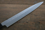 Hideo Kitaoka Acier Blanc No.2 Damas Yanagiba  240mm Shitan Manipuler - japanny-FR