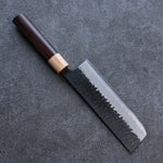 Seisuke Shitan Super Bleu Martelé Kurouchi Nakiri  165mm Shitan Manipuler - japanny-FR