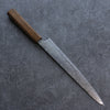 Seisuke Nami AUS10 Finition miroir Damas Sujihiki  240mm Chêne Manipuler - japanny-FR