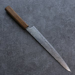 Seisuke Nami AUS10 Finition miroir Damas Sujihiki  240mm Chêne Manipuler - japanny-FR