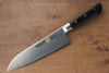 Isseya Molybdene Santoku  180mm Bois de pakka noir Manipuler - japanny-FR