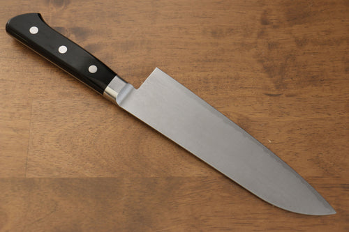 Seisuke VG10 Damas Santoku  180mm Bois de pakka noir Manipuler - japanny-FR