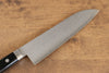 Seisuke VG10 Damas Santoku  180mm Bois de pakka noir Manipuler - japanny-FR