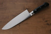 Isseya Molybdene Santoku  180mm Bois de pakka noir Manipuler - japanny-FR