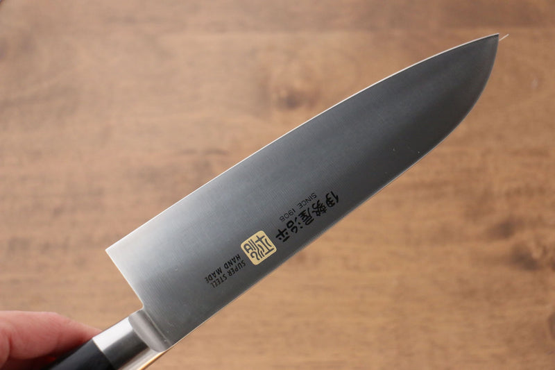 Isseya Molybdene Santoku  180mm Bois de pakka noir Manipuler - japanny-FR