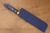 (Cyu) Bois de pakka bleu Gaine pour 180mm Nakiri avec Cheville en contreplaqué Kaneko - japanny-FR