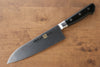 Isseya Molybdene Santoku  180mm Micarta noir Manipuler - japanny-FR