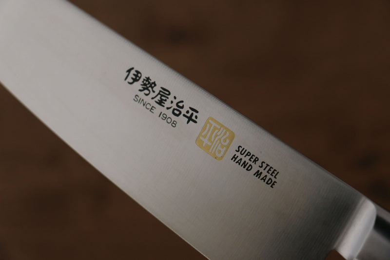 Isseya Molybdene Santoku  180mm Micarta noir Manipuler - japanny-FR