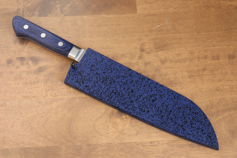 Bois de pakka bleu Gaine pour 180mm Santoku avec Cheville en contreplaqué Kaneko - japanny-FR