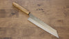 Seisuke Tsukikage AUS10 Migaki Terminé Damaacus martelé Kiritsuke  240mm Chêne Manipuler - japanny-FR