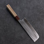 Yoshimi Kato Minamo R2/SG2 Martelé Nakiri  165mm Chêne Manipuler - japanny-FR