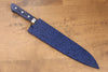 Bois de pakka bleu Gaine pour 180mm Gyuto avec Cheville en contreplaqué Kaneko - japanny-FR