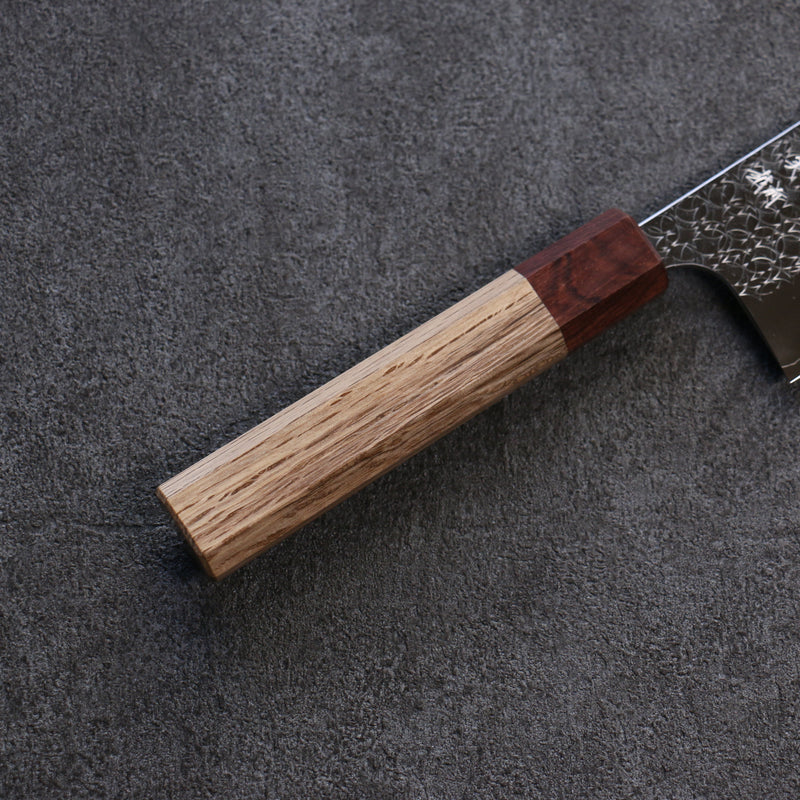 Yoshimi Kato Minamo R2/SG2 Martelé Nakiri  165mm Chêne Manipuler - japanny-FR