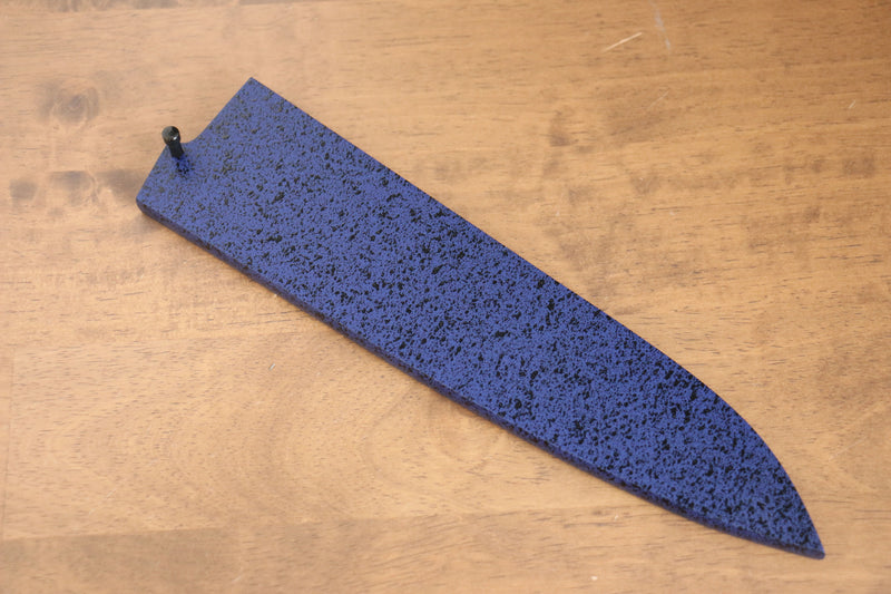 Bois de pakka bleu Gaine pour 180mm Gyuto avec Cheville en contreplaqué Kaneko - japanny-FR