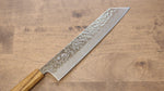 Seisuke Tsukikage AUS10 Migaki Terminé Damaacus martelé Kiritsuke  240mm Chêne Manipuler - japanny-FR