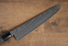 Kajin acier spécial au cobalt Damas Gyuto  240mm Bois de pakka Gris Manipuler - japanny-FR