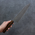 Yoshimi Kato R2/SG2 Damas Kirituke Gyuto  210mm Chêne brûlé Manipuler - japanny-FR