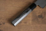 Seisuke VG10 Damas Santoku  180mm Bois de pakka Gris Manipuler - japanny-FR