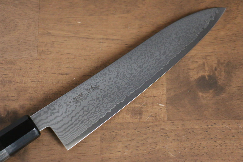 Seisuke VG10 Damas Gyuto  210mm Bois de pakka Gris Manipuler - japanny-FR