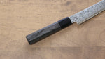 Kanjyo VG10 Damas Kiritsuke Petty,Utilité  180mm Bois de pakka Gris Manipuler - japanny-FR